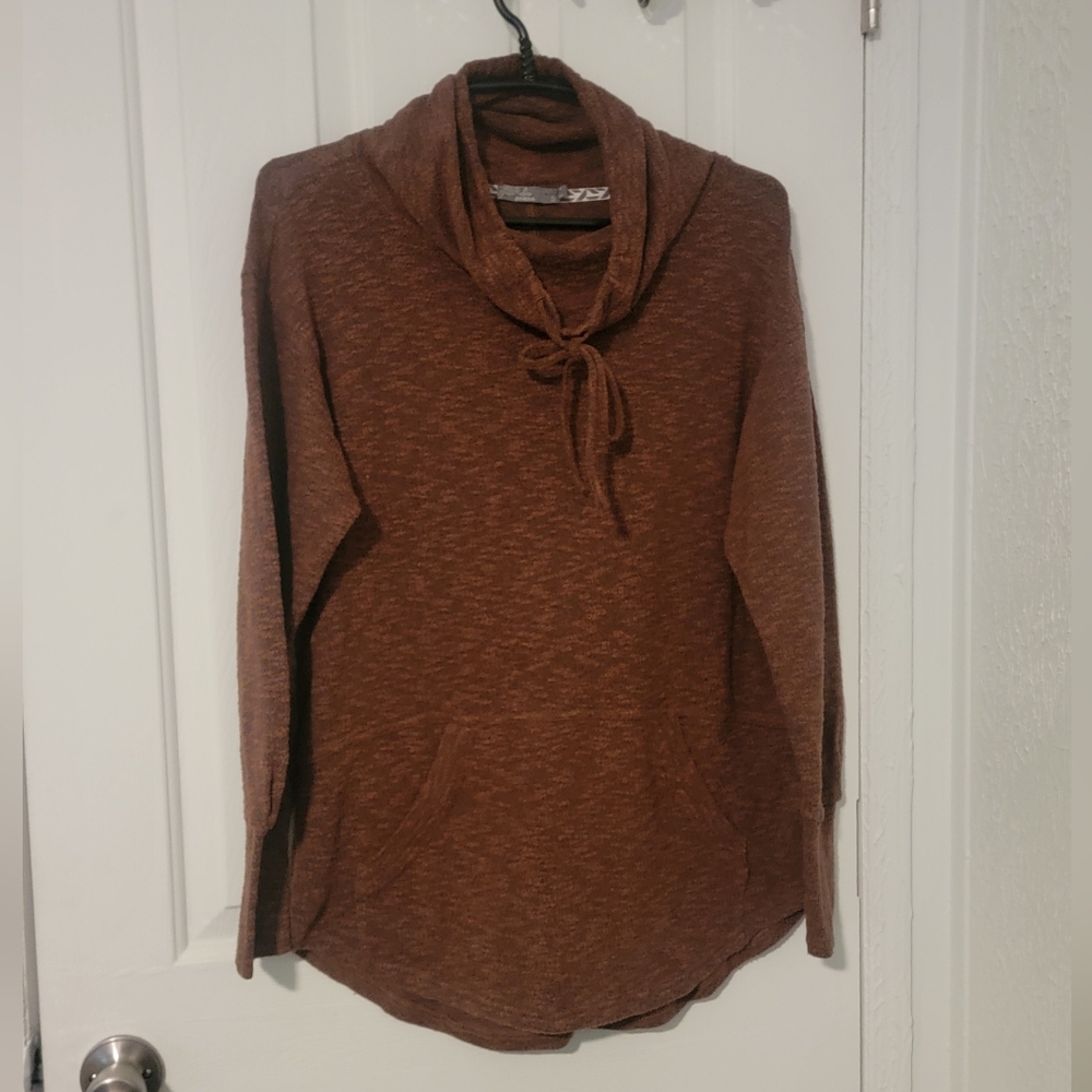 PrAna Frieda Sweater Top, Womens Small Pullover Cowl Neck